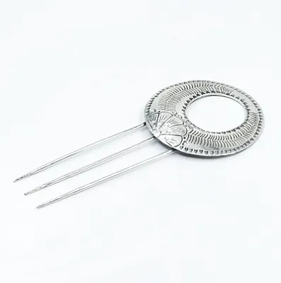 Pieptan model floare Argint - 2