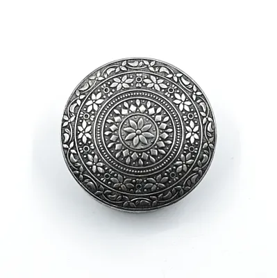 Caseta decorativa model floral Argint - 2