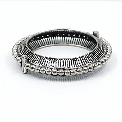 Bratara fixa conica bile Argint - 3