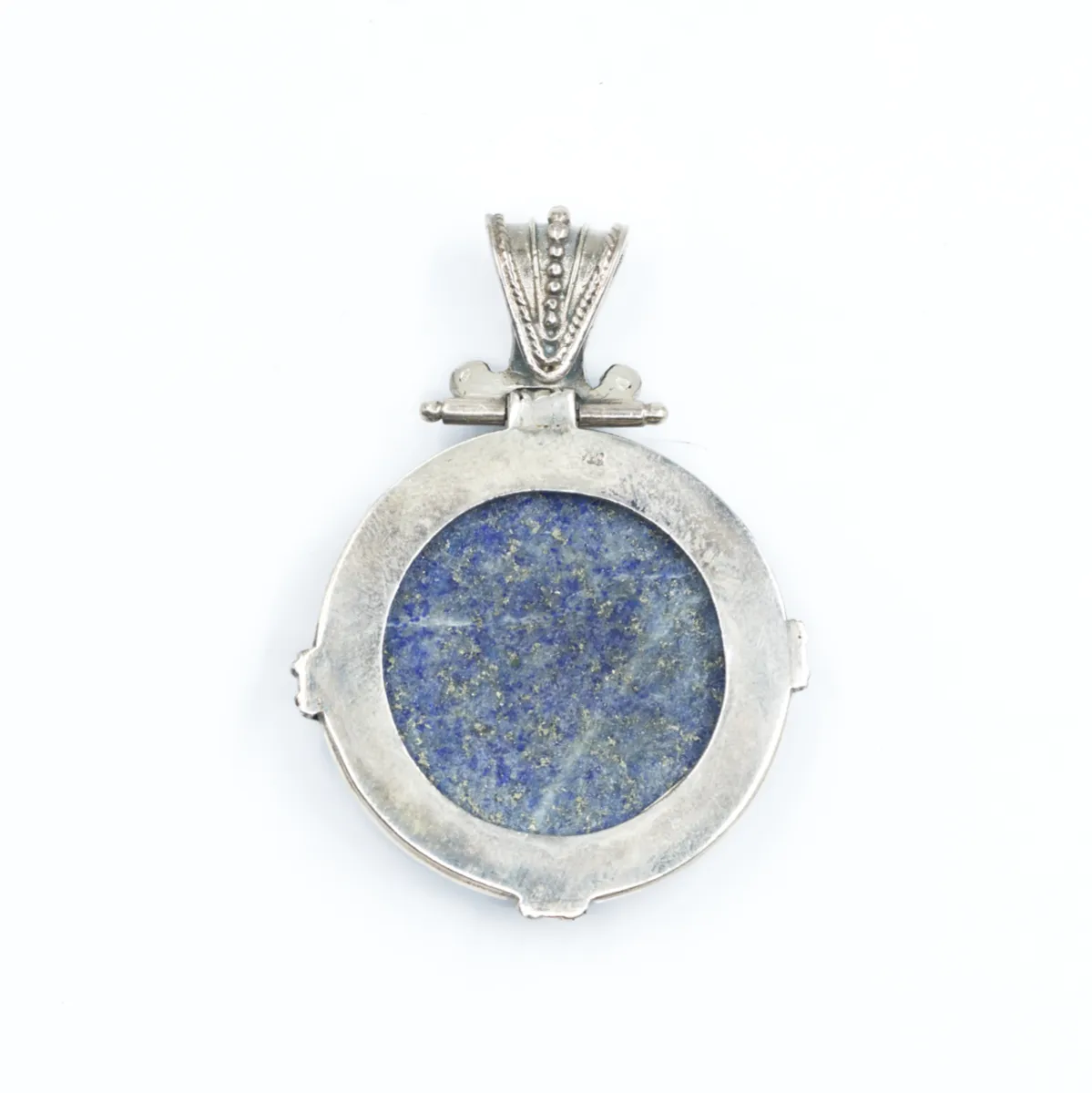 Pandantiv rotund lapis lazuli Argint