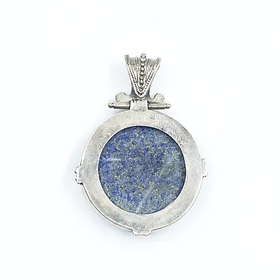 Pandantiv rotund lapis lazuli Argint - 3
