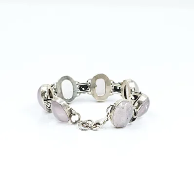Bratara spirale cuart roz Argint - 3