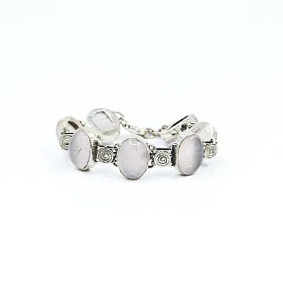 Bratara spirale cuart roz Argint - 1