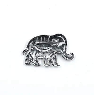 Brosa model elefant Argint - 2