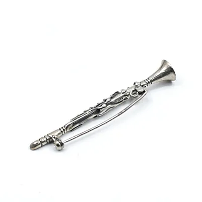 Brosa clarinet Argint - 4