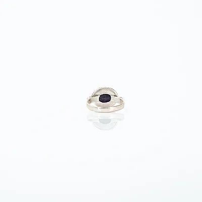 Inel oval val lepidolite Argint - 3