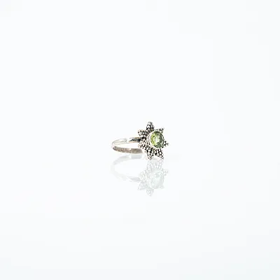 Inel stea piatra naturala peridot Argint - 4