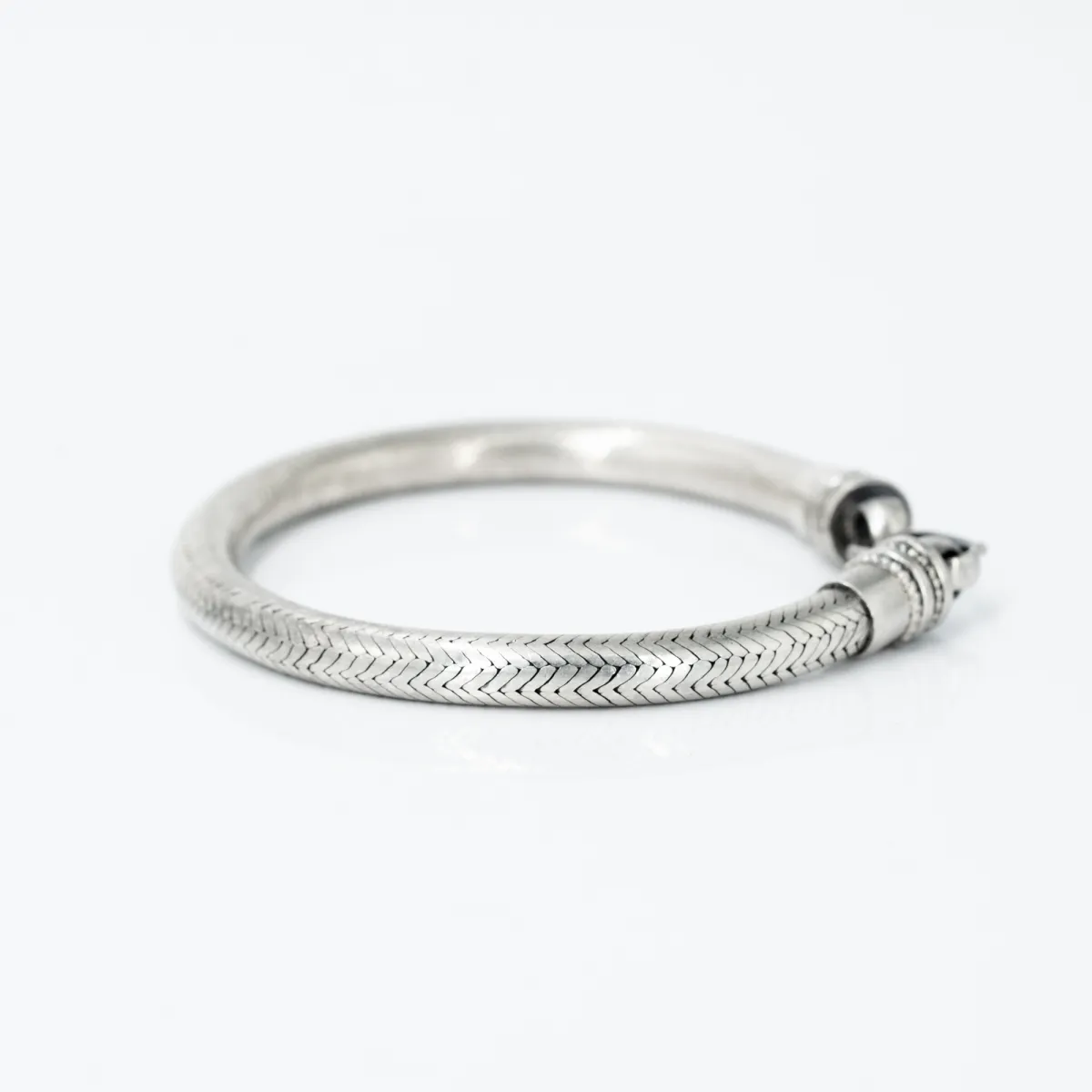 Bratara sarpe India 6.5mm Argint