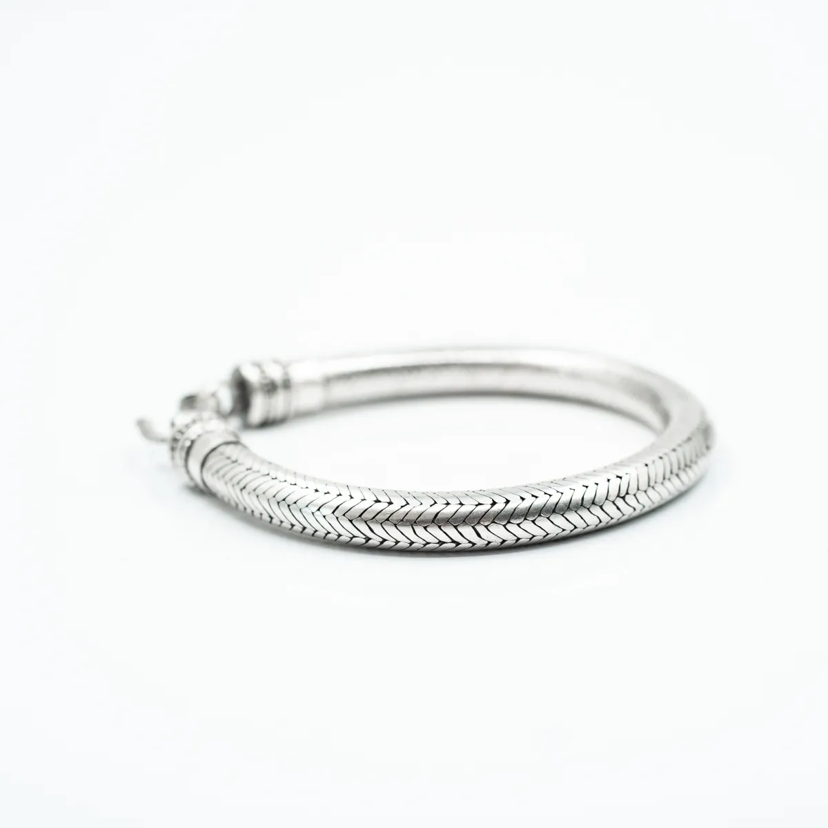 Bratara sarpe India 7.3mm Argint