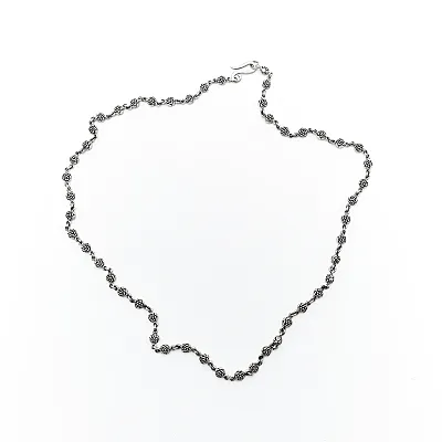 Colier floare de lotus Argint - 5