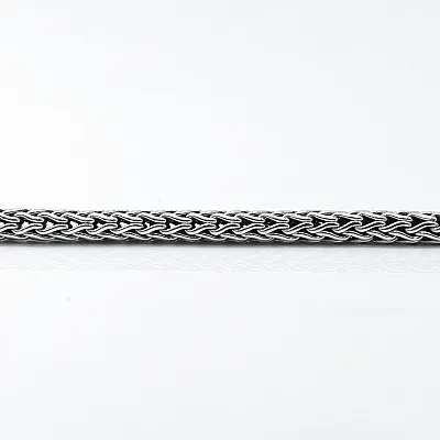 Bratara flexibila impletitura spic rotunda Argint - 3