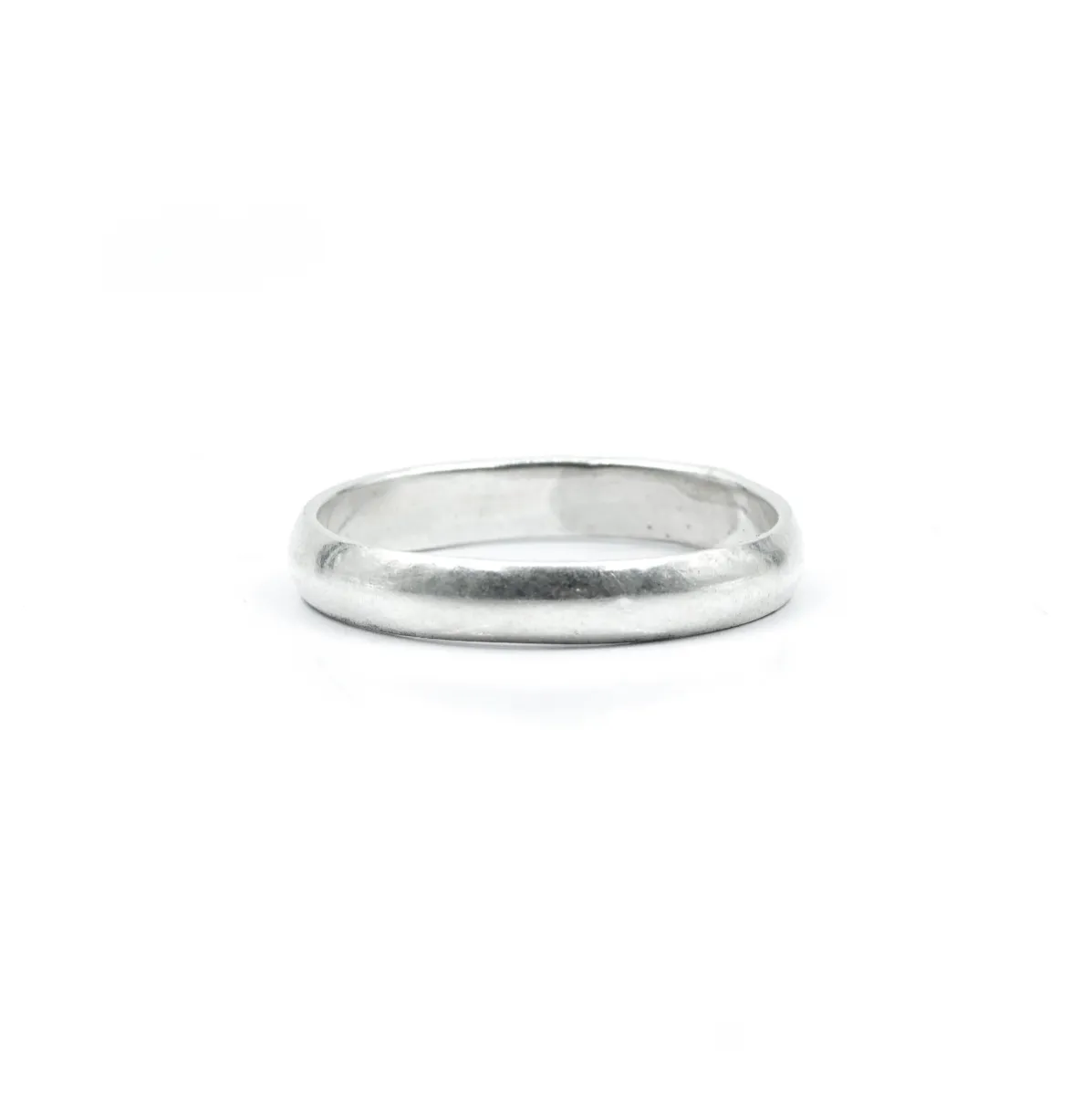 Verigheta simpla bombata 4mm Argint