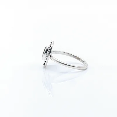 Inel xs floare ovala peridot Argint - 3