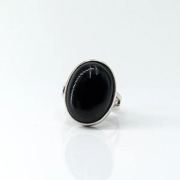 Inel oval dungi onix Argint