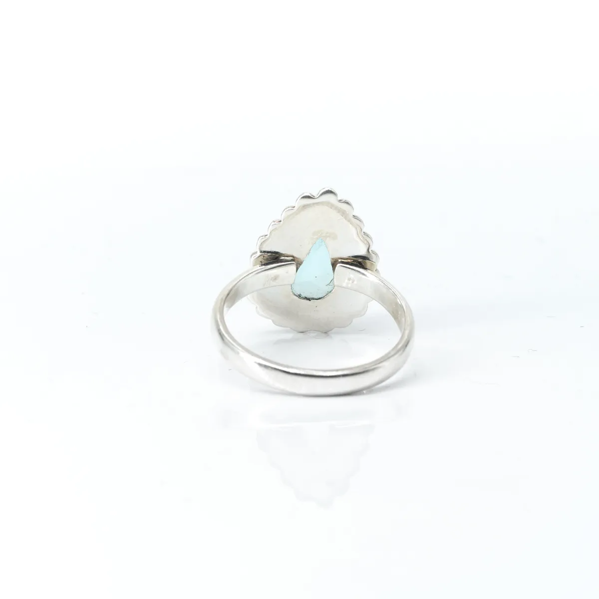 Inel picatura buline topaz albastru Argint