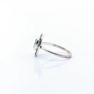 Inel xs floare ovala topaz.mistic Argint - 3