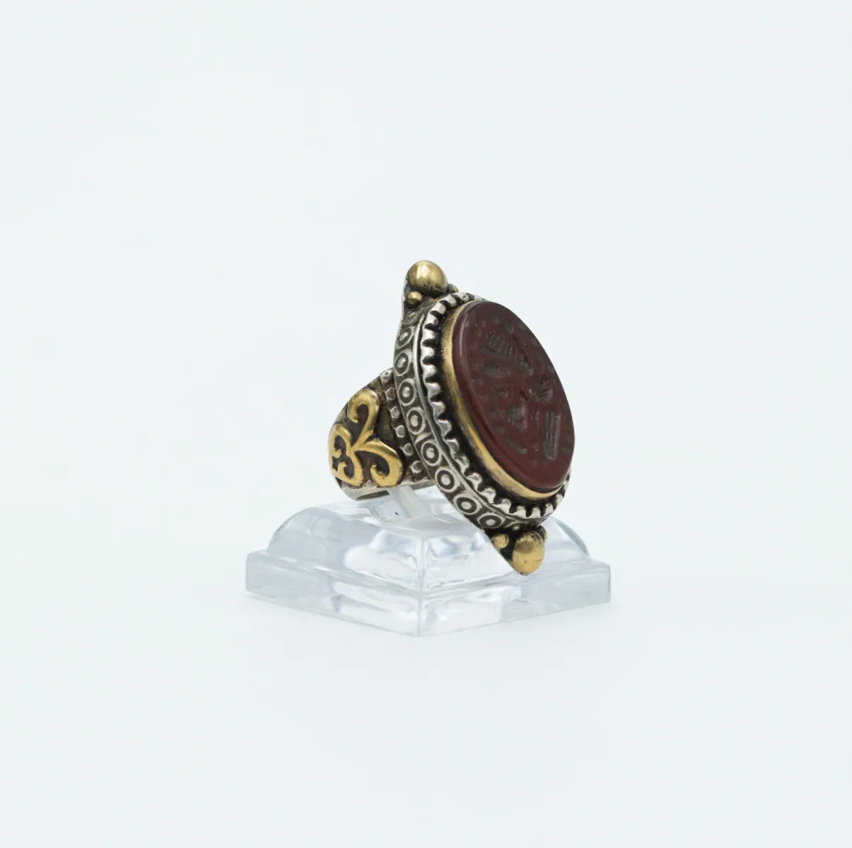 Inel Afgan oval cap de soldat Argint