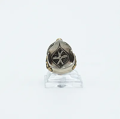 Inel Afgan oval cap de soldat Argint - 4