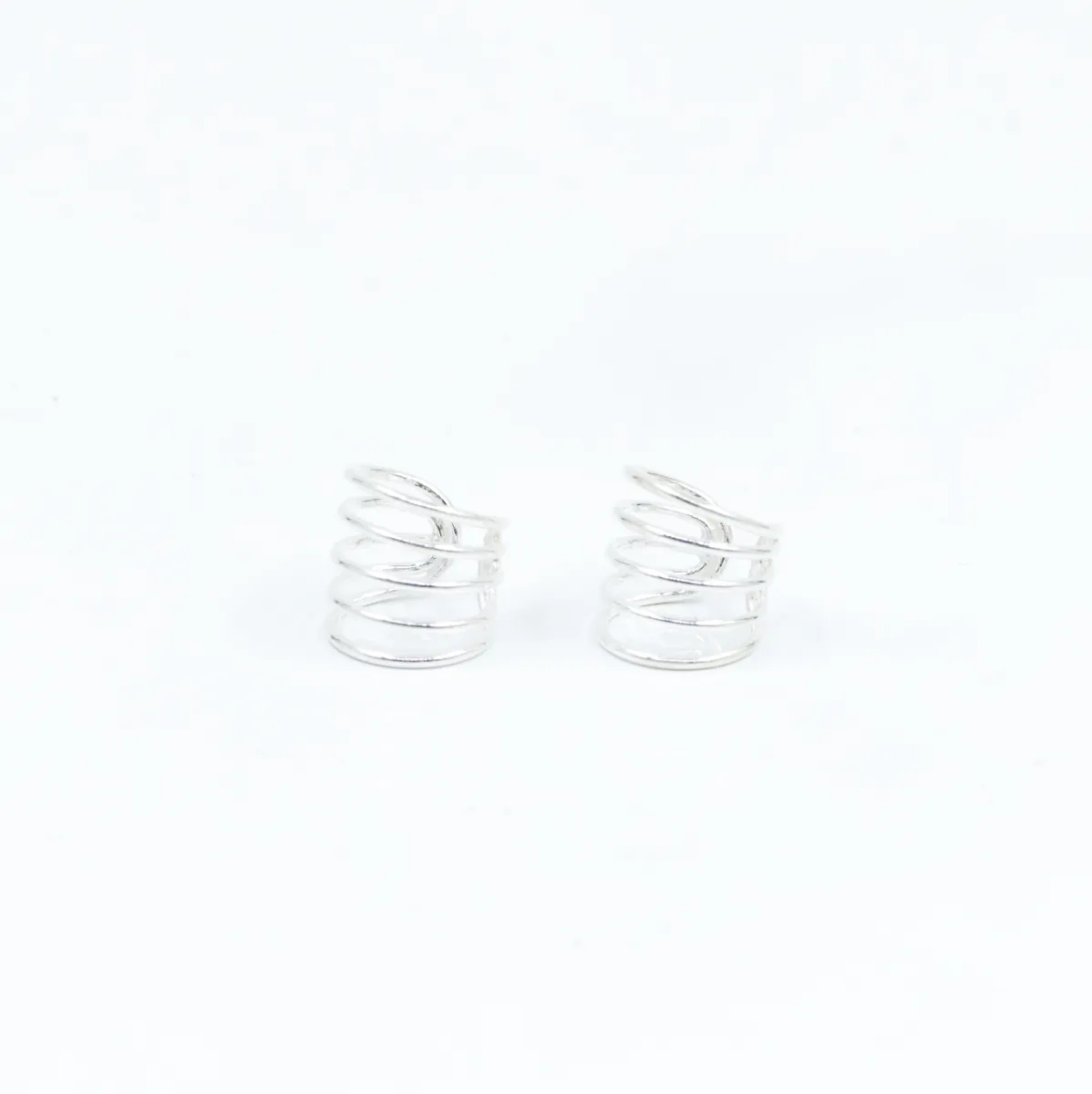 Cercei earcuff 5 linii 1.2cm Argint