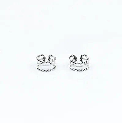 Cercei earcuff 3 sarme Argint - 4
