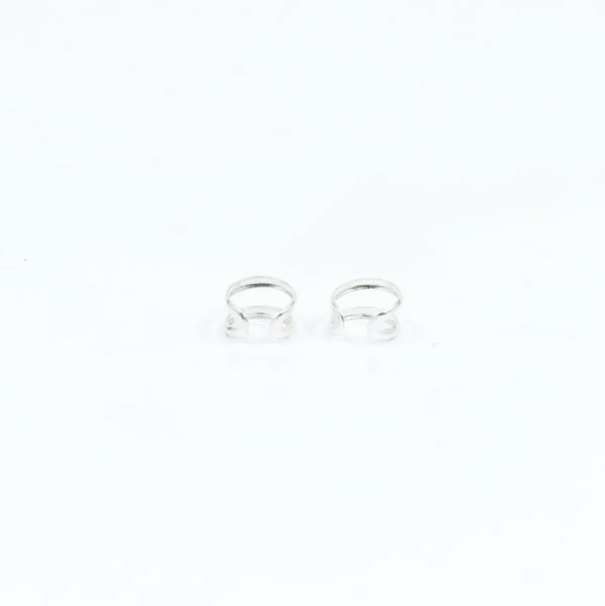 Cercei earcuff 2 linii xxs Argint