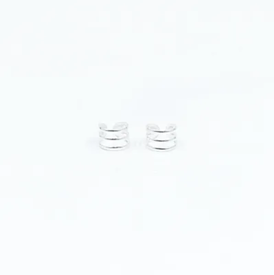 Cercei earcuff 3 linii xxs Argint - 2