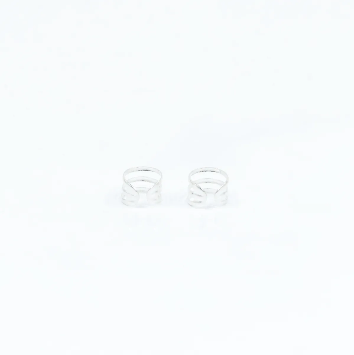 Cercei earcuff 3 linii xxs Argint