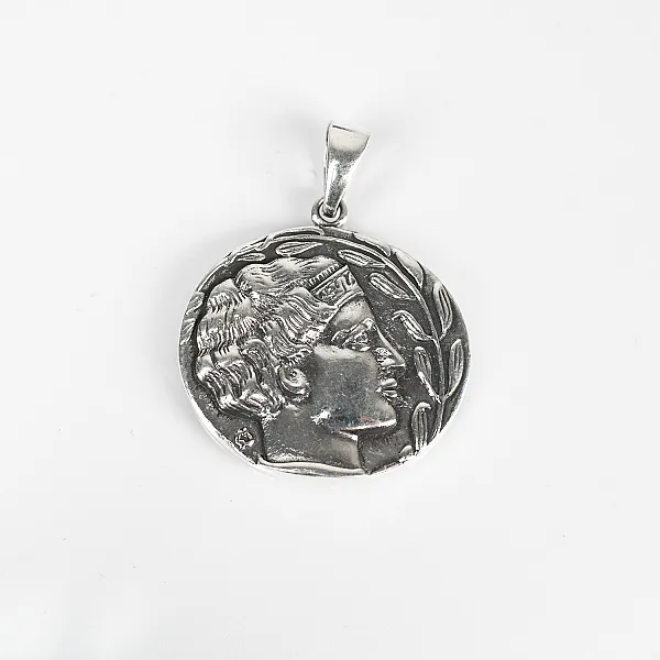 Pandantiv moneda Alexandru Macedon Argint