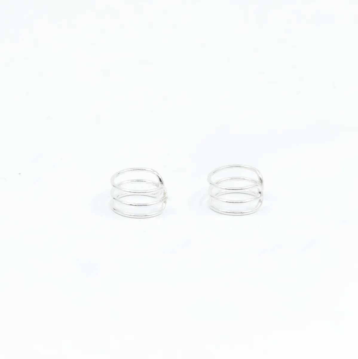 Cercei earcuff 3 linii 6mm Argint