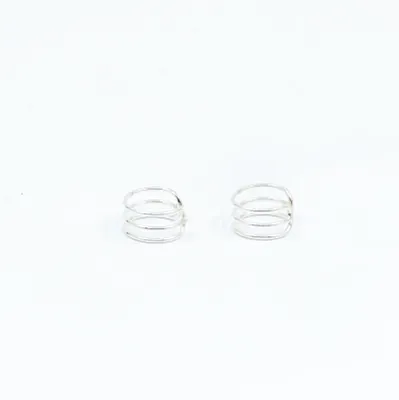 Cercei earcuff 3 linii 6mm Argint - 3