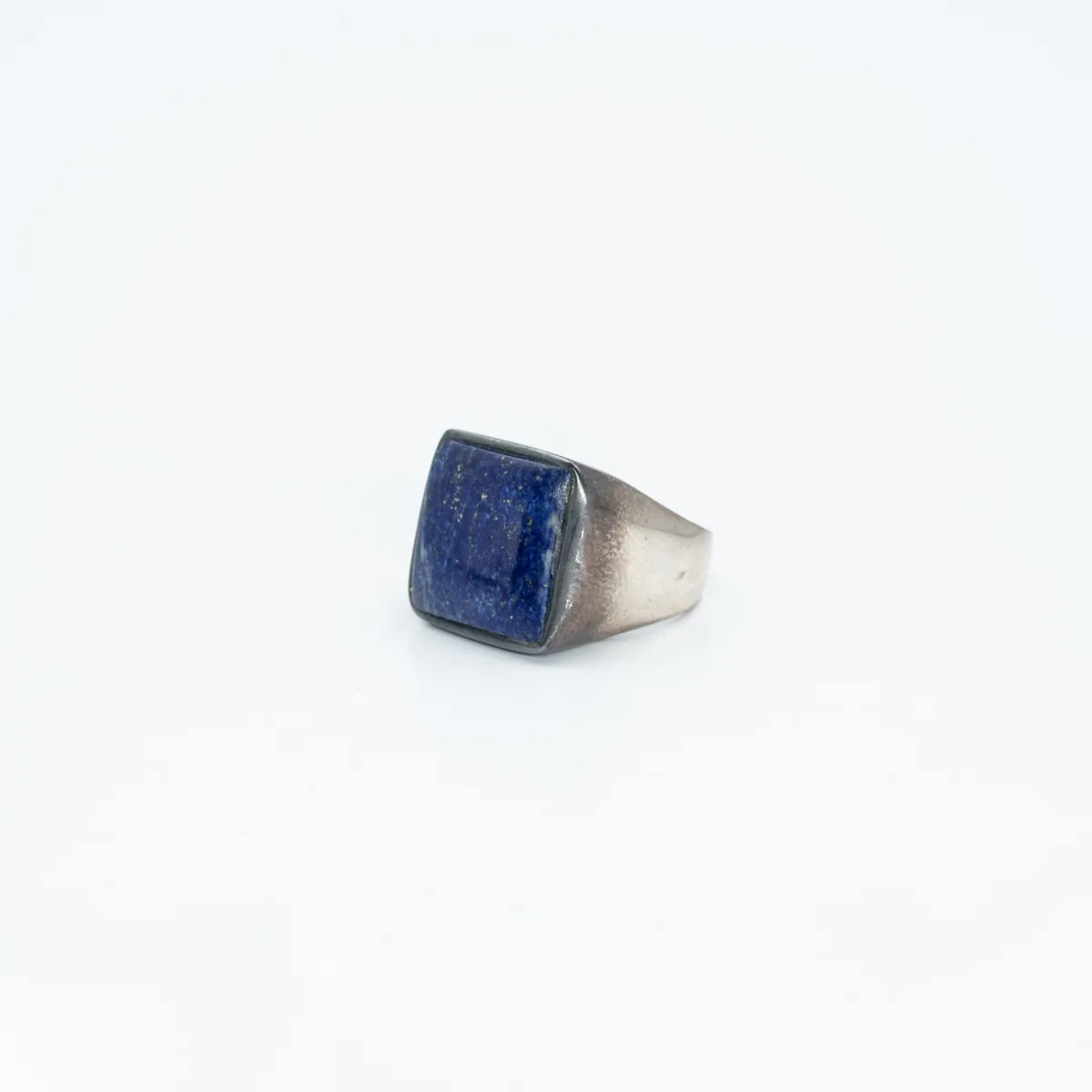 Inel psp patrat simplu lapis.lazuli Argint