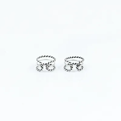 Cercei earcuff 3 sarme Argint - 3