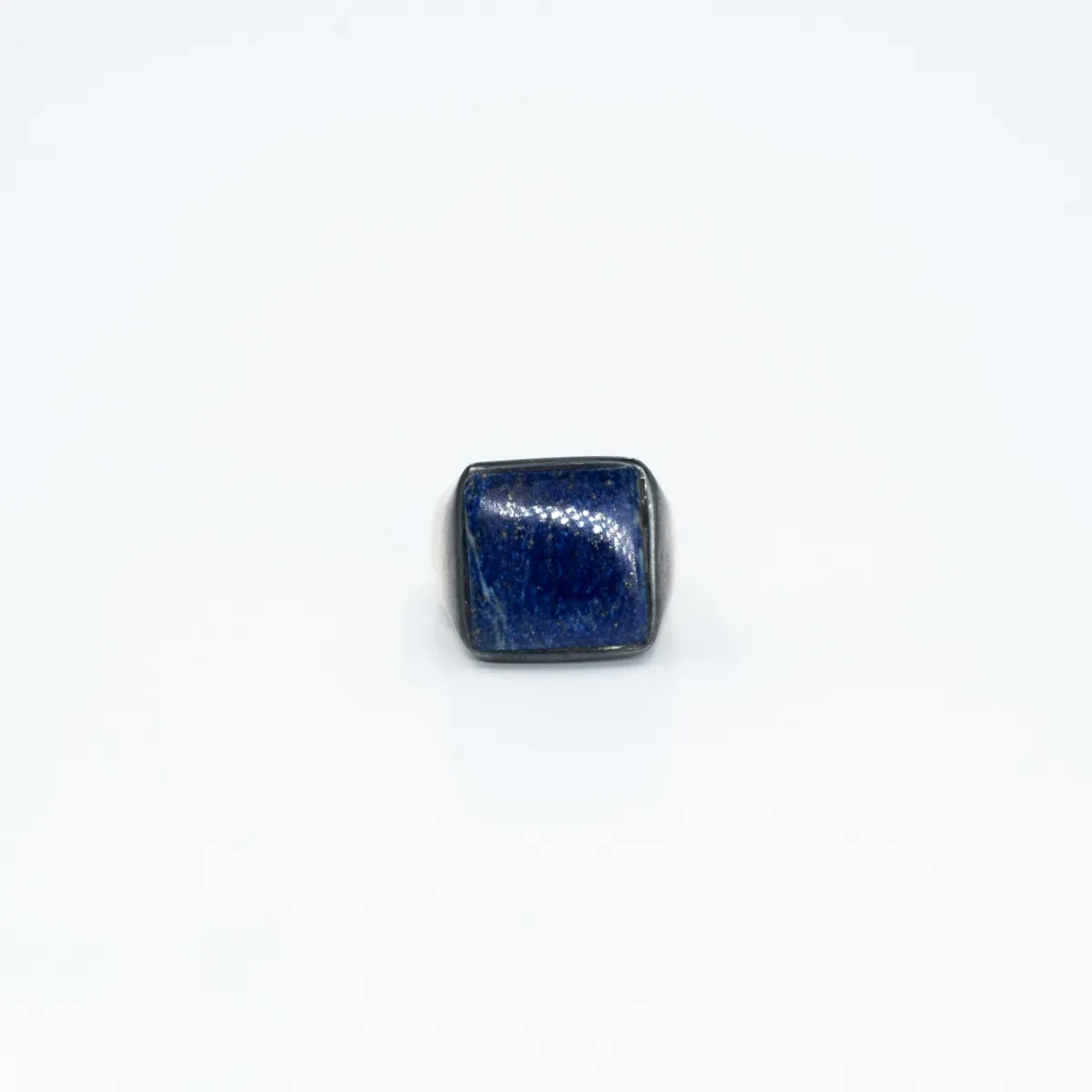 Inel psp patrat simplu lapis.lazuli Argint
