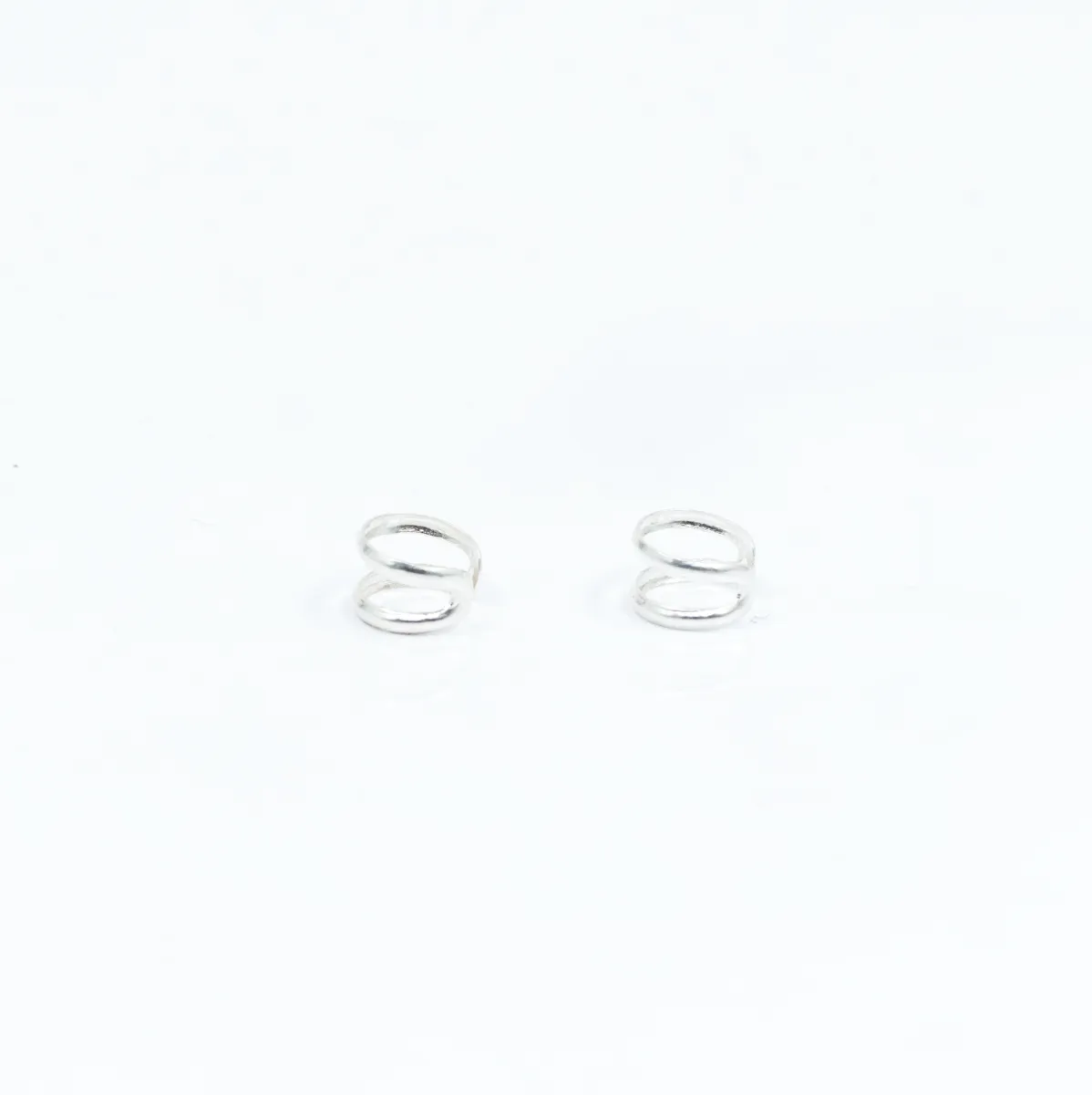 Cercei earcuff 2 linii xxs Argint