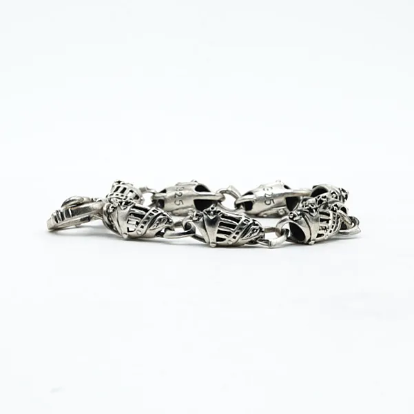 Bratara flexibila coif medieval Argint