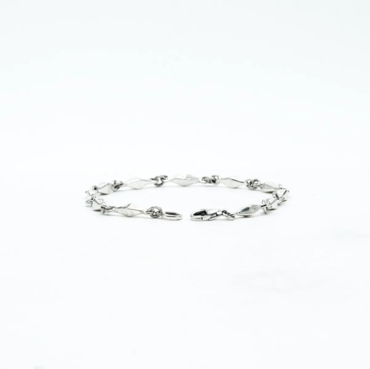 Bratara flexibila romburi Argint