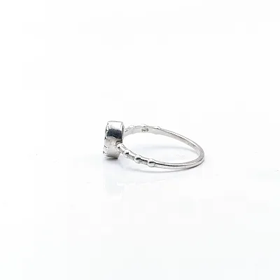Inel puncte piatra naturala peridot Argint - 3