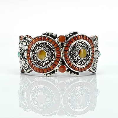 Silver India-Nepal Ethnic Bracelets