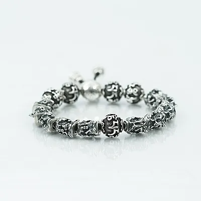 Silver Hindu Symbol Bracelets