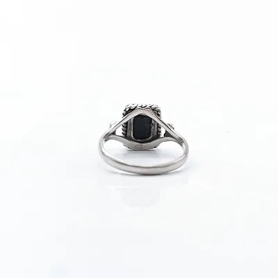 Inel piatra dreptunghiulara s onix Argint - 4