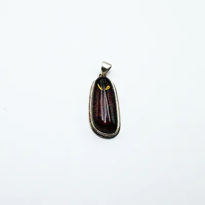 Pandantiv oval chihlimbar cognac 5.3cm Argint - 1