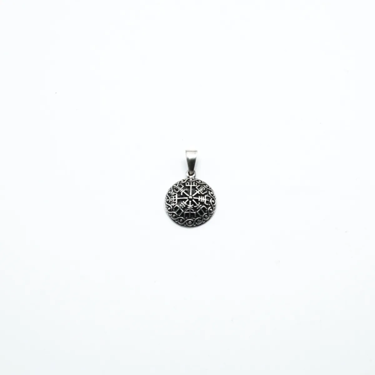 Pandantiv bombat simbol Vegvisir Argint