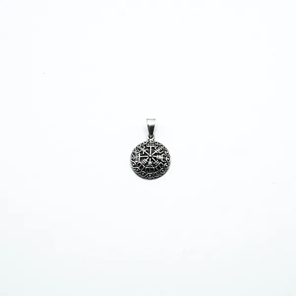 Pandantiv bombat simbol Vegvisir Argint