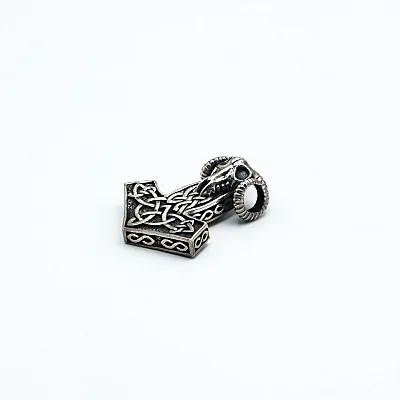 Pandantiv Mijollnir craniu de berbec Argint - 3