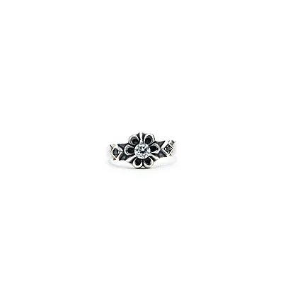 Inel gotic floare Argint - 1