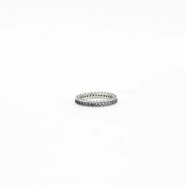 Inel dreptunghiular petale cubic zirconia 2.2mm Argint