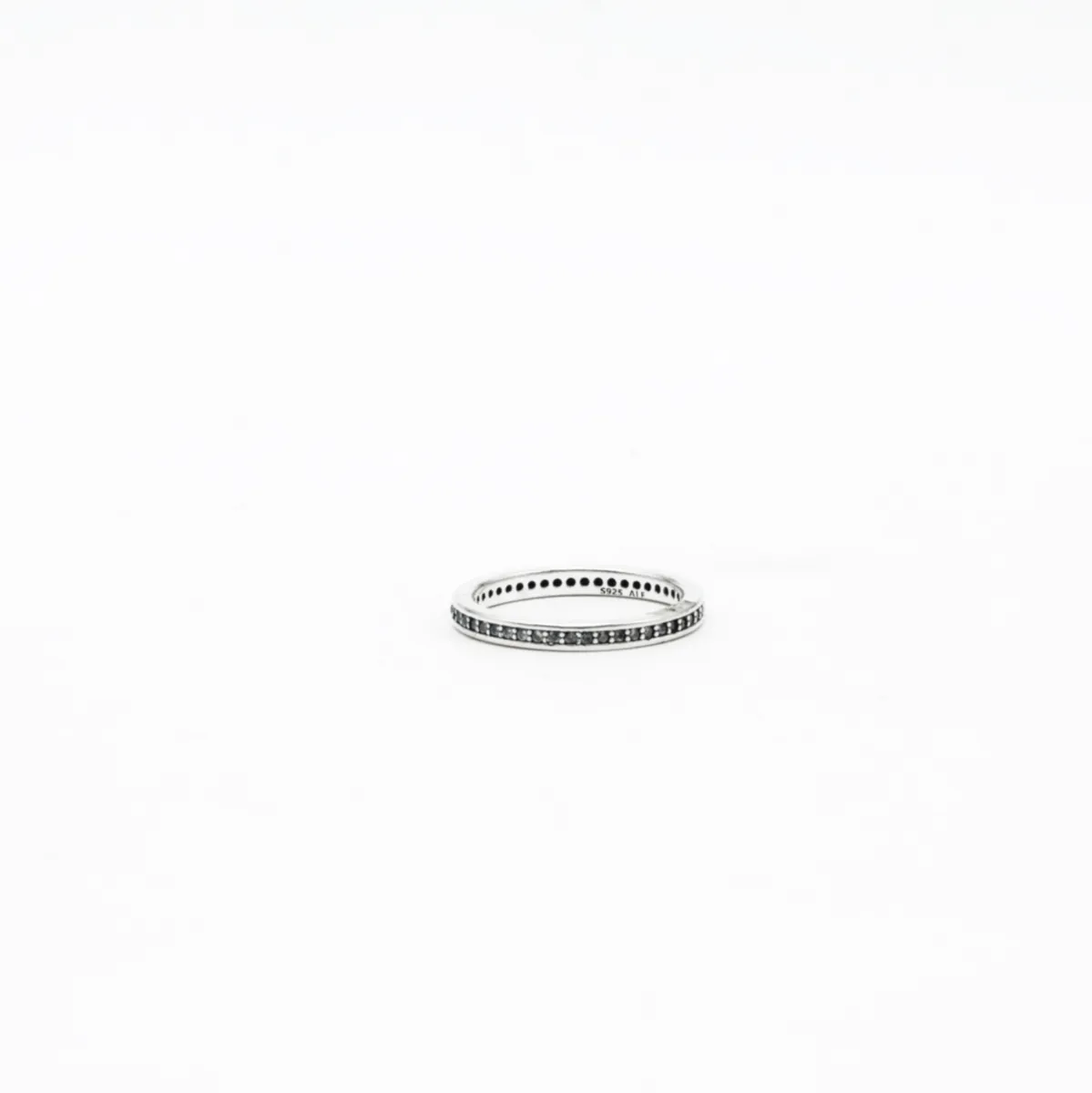 Inel dreptunghiular cubic zirconia 2mm Argint