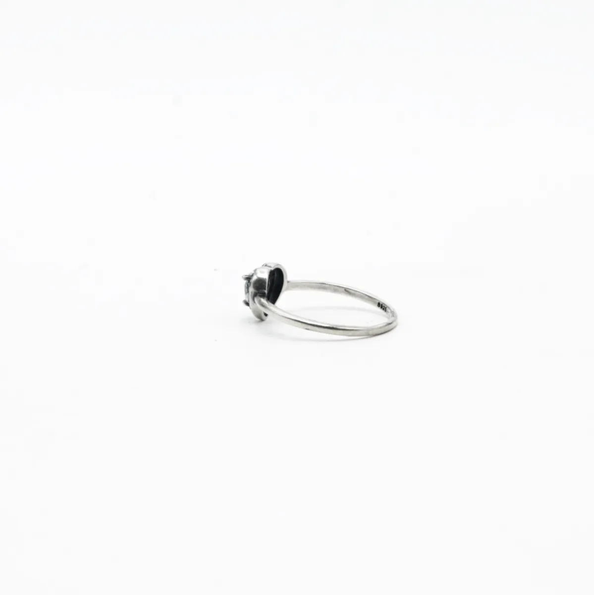 Inel solitaire inima cubic zirconia Argint
