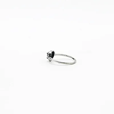Inel solitaire inima cubic zirconia Argint - 3