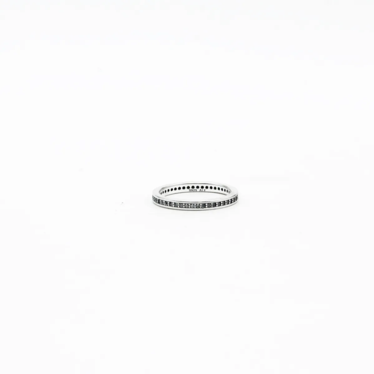 Inel dreptunghiular cubic zirconia 2mm Argint